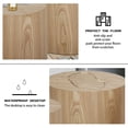 thumbnail image 2 of Williamspace Round Coffee Table Set of 2, Nesting Table Set Side End Table for Living Room,Natural, 2 of 6
