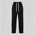 thumbnail image 6 of Ruohan Women's Wide Leg Sweatpants, High Waist Drawstring Track Pants with Pockets, Side Stripe, 6 of 8