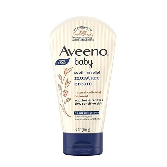 Aveeno Baby Soothing Relief Face Cream| Moisturizer with 24 Hour Protection for Dry, Itchy or Sensitive Skin pH Balanced, 100g