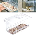 thumbnail image 1 of Comedero para pájaros con ventana transparente, succión resistente, observación de aves segura y cómoda, fácil de rellenar, regalo perfecto para exteriores, 1 of 5