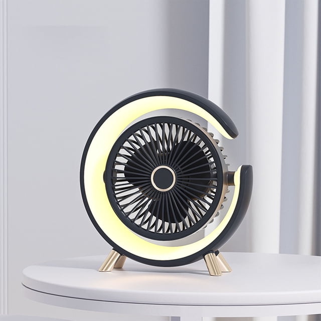 KTTECTOA LED Light Small Fan Silent Desktop Desktop Five-speed Built-in Fresh Photo Fan Clearance Home Decor Canada Days Decor Home Essentials
