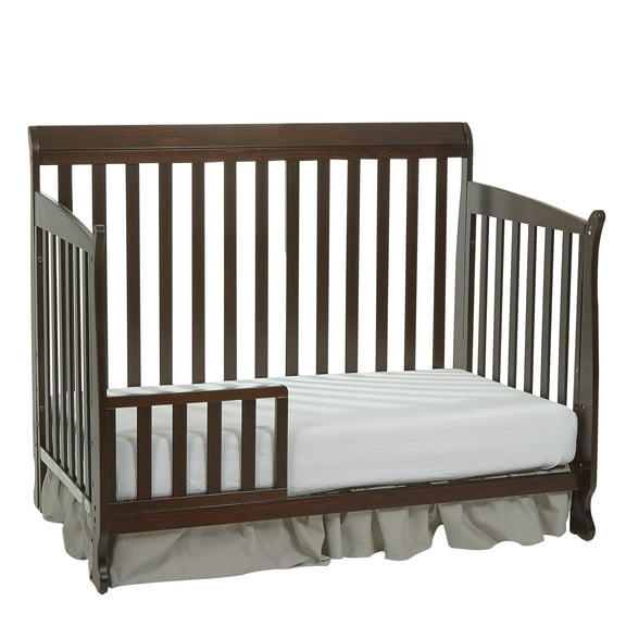 Suite Bebe Riley Crib and Toddler Guard Rail Bundle, Espresso