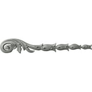 Ekena Millwork 6"W x 37 3/8"H x 1 5/8"P Flower Bell Drop Onlay, Right