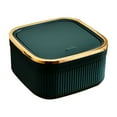 thumbnail image 3 of Small Trash Can with Lid, Mini Trash Can for Bathroom, Office and Bedroom, Small Bathroom Garbage Can with Swing Top, Compact Waste Basket for Desk, Dorm & Home, Green - Xuniizn, 3 of 9