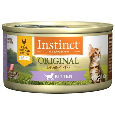 UPC: 0769949710387 | (Case of 24) Instinct Original Kitten Grain-Free Real Chicken Recipe Natural Wet Canned Cat Food by Nature s Variety  3 oz. Cans