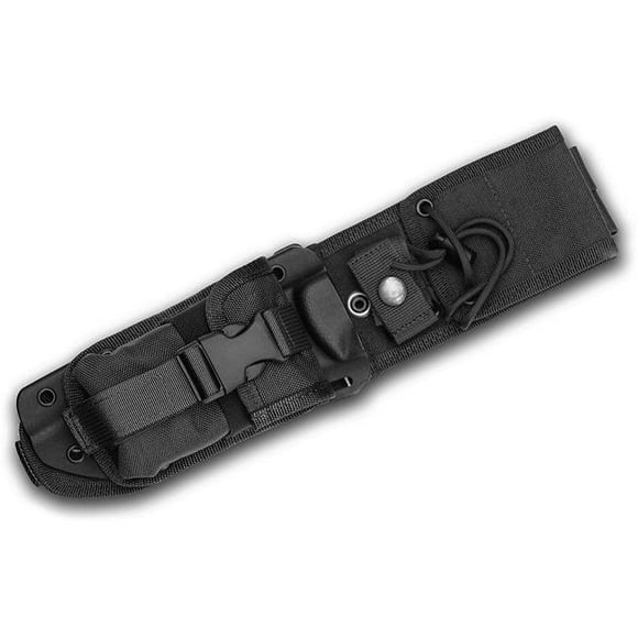 Esee Knives ESE-ESEE-5-MBSP-B 2019 5 Kydex Sheath & Molle Back Pouch - Black