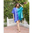 thumbnail image 2 of Oussum Women Satin Short Kaftan Nightwear Plus Size Dress in Double Shade Casual Ladies Sleepwear Tunic Online, 2 of 8
