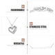 thumbnail image 5 of Collar de corazón de acero inoxidable de 2 piezas para mujer, cadena simple en capas, colgante de corazón, delicado collar de cuentas, joyería de moda, 5 of 7