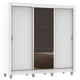 thumbnail image 2 of Ropero Closet Madesa Lyon 3 Puertas con Espejo y Pies Blanco, 2 of 5