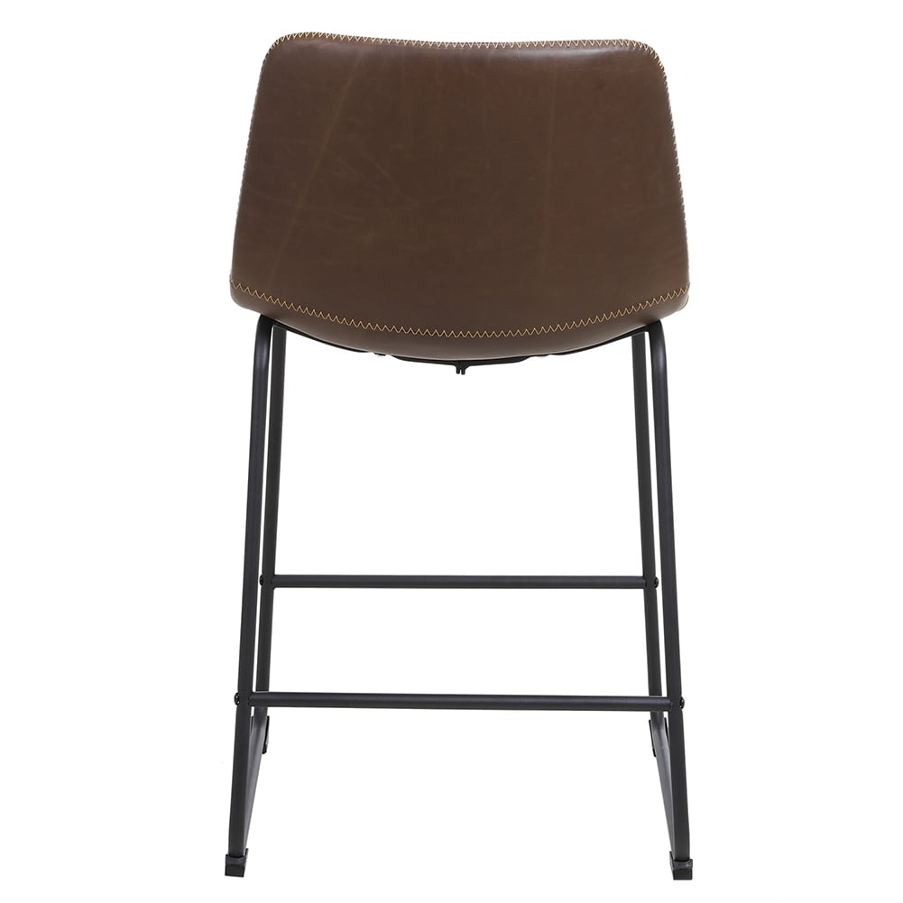 Kepooman Set of 2-Industrial Wrought Iron Bar Stool-Retro 34.3 inch Swivel Stools-Extra Tall Kitchen Chair-Bar Counter Height Adjustable, Dark Brown Kepooman Set of 2-Industrial Wrought Iron Bar Stool-Retro 34.3 inch Swivel Stools-Extra Tall Kitchen Chair-Bar Counter Height Adjustable, Dark Brown