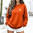 thumbnail image 7 of Jsaierl Womens Halloween Sweatshirts Plus Size Ghost Graphic Pullovers Soft Going Out Round Neck Long Sleeve Shirt Tops Halloween Party Supplies, Sizes S-2XL, 7 of 7