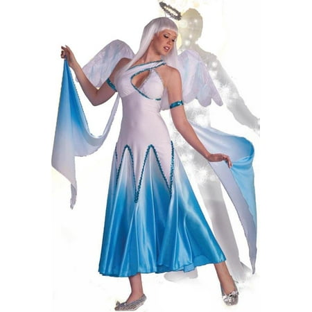 Haunted Ballroom Blue & White Angel Dress Costume Adult Medium/Large