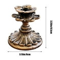 thumbnail image 3 of Btomtd Thicker Metal Candle Sticks, Candlestick Holders for Wedding and Christmas Party, Dining Table Centerpiece Candle Holder Decor, 3.1"x3.1"x3.3", S, 3 of 6