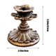 thumbnail image 3 of Candelabro de metal dorado | Candelabro de resina más gruesa | Decoración de centro de mesa para bodas, Navidad, fiestas, cenas | 8.5x8cm | Base estable resistente al desgaste | 1 Pieza, 3 of 6