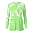 thumbnail image 5 of ZHYou Womens Tops Long Sleeve Fashion Floral Printed Multi Color And Size Casual V-Neck Loose T-shirt, 5 of 6