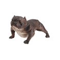 thumbnail image 4 of Estatua de perro, figura de animal realista, perro coleccionable, escultura de cachorro realista Marrón, 4 of 9