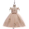 thumbnail image 2 of Girls Flower Dress Bridesmaid Wedding Party Birthday Communion Princess Tutu Dresses, 2 of 5