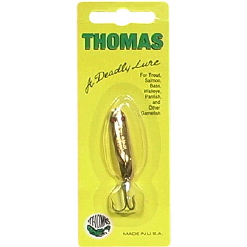 3 Packs Thomas Lures 1//8oz Gold Eel Wiggler