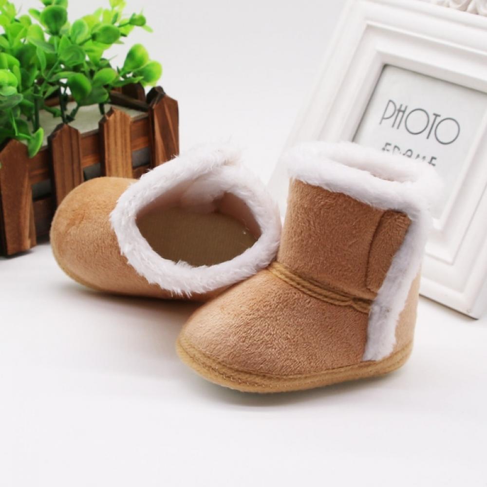 Xinhuaya Baby Girl Boy Cotton Boots Casual Shoes First Walkers Non-slip Soft Sole First Walkers Boots - image 3 of 6
