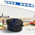 thumbnail image 4 of Lid Strap Latch, Reusable Universal Lid Securing Strap For Casserole Dishes, Pots, Pans(2pcs, Multicolor), 4 of 5