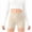 Beige, variant on ZQUUVOU Kids High Waist Bike Shorts Slimming Spring Summer Activewear Shorts with Pocket Yoga Shorts for Boys Girls Yellow