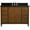 Walnut, variant on Bellaterra Home 49 in. Single Rectangle Sink Vanity with Galaxy Granite Top, White & Black