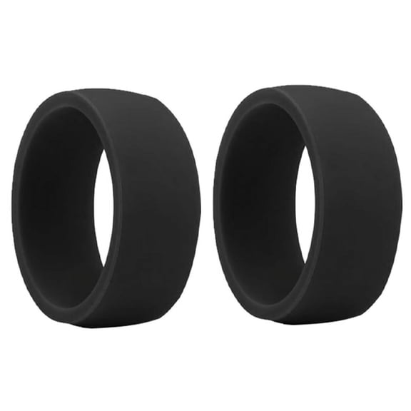 8.7mm Popular for Men Women Silicone Cool Rings Silicone Wedding Ring Environmental Outdoor Sports RingX2 8