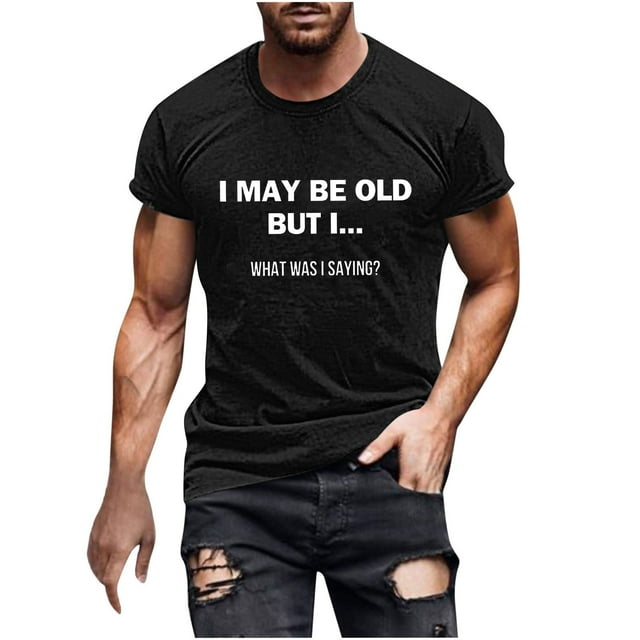 T-Shirt Graphique Imprimé pour Hommes, Manches Courtes Col Rond, Tissu Léger en Coton pour Confort Quotidien