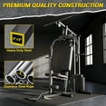 thumbnail image 4 of Home Gym System – Multifunctional 100 lb Stack – Full Body Strength Machine – Leg Press, LAT Pulldown & Chest Press – Adjustable Resistance – Home Fitness – Black, 4 of 8