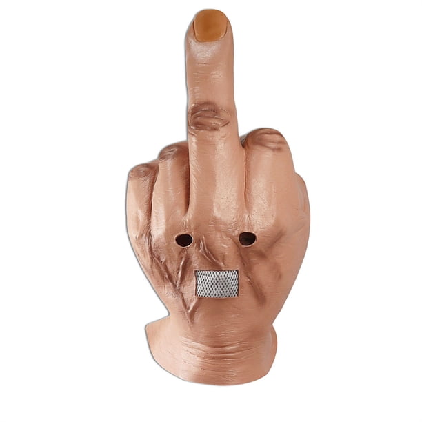 Worallymy cabeza completa cara guardia Halloween en forma de mano látex cara disfraz fiesta temática divertido Cosplay Prop Worallymy JD735800275