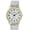 Two-Tone/White, variant on 39mm Montres Carlo Men's Fashion Luxury Sport Dress Wrist Flex Band Quartz Watch (Silver/White)