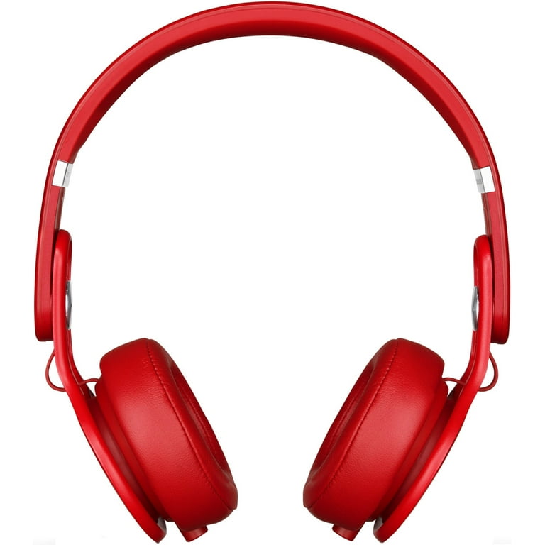 Refurbished Beats by Dr. Dre Mixr Red Wired Over Ear Headphones