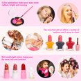 thumbnail image 3 of Flooyes Washable Makeup Kit Cosmetics, Toys for Little Girls Toddlers Dress up Set, Birthday Gift Toys for 3 4 5 6 Years Old Girls (Purple), 3 of 7