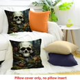 thumbnail image 4 of FCXZI 100% Linen Skull Flowers Pillow Covers for Home Sofa Couch 20x20in, 4 of 5