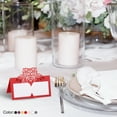 thumbnail image 5 of Unique Bargains Table Name Place Cards,25pack Favor Decor Hollow Butterfly Cut Design Seat Blank Card, Pink, 5 of 5