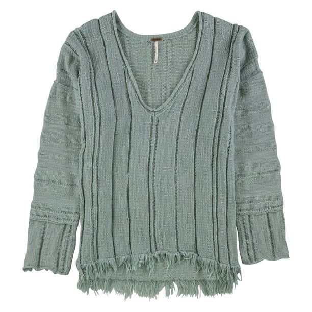 Free People suéter desgastado para mujer, verde, extra pequeño