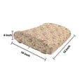 thumbnail image 5 of Peony Lumbar Pillow, Hydrangeas on Branches Vintage Nostalgic Feminine Nature Growth, Soft Back Cushion for Office Chairs with Adjustable Straps, 14" x 13", Olive Green Pale Pink, by Ambesonne, 5 of 7