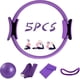 thumbnail image 1 of Juego de anillos de Pilates de 5 uds., equipo de Pilates con Círculo Mágico de Yoga y Fitness de 14 "para entrenamiento en casa, Kit de Fitness, 1 of 5