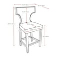 thumbnail image 4 of CorLiving Kings Studded Bonded Leather Counter Height Barstools, 4 of 4