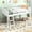 White, variant on White Twin Low Loft Bed made of Wood with Adjustable Ladder / Bed with High Guardrails for Safety in Bedroom