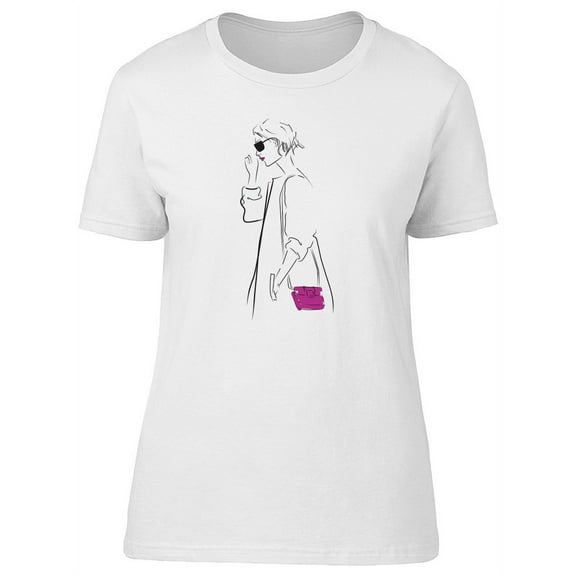 Fashion Portrait, Beautiful Lady T-Shirt Women -Image by Shutterstock, Female XX-Large