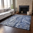 thumbnail image 6 of Addison Rugs Mayfield Washable Contemporary Abstract Blue Rectangle Rug, 3' x 5', 6 of 6