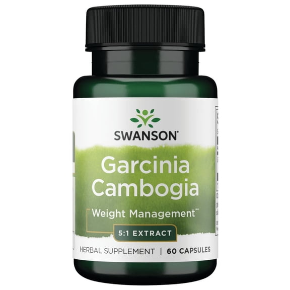 Swanson Garcinia Cambogia 5:1 Extract 80 mg 60 Capsules