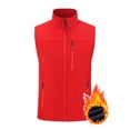 thumbnail image 2 of PNTUTB Fall Winter Men's Vest Jacket Full Zip Stand Collar Sleeveless Coat Solid Color Casual Comfort Warm Daily Outerwear with Zip Pockets, 2 of 7