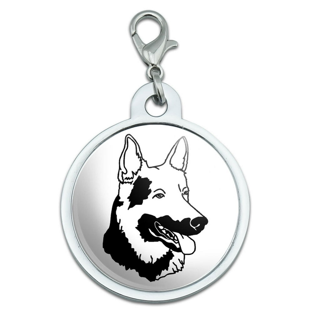 German Shepherd - Dog Large Metal ID Pet Dog Tag - Walmart.com ...