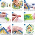 thumbnail image 2 of Cuadros Decorativos Kits de pintura de espejo compacto de bricolaje por números Flor colgante Decoración para el hogar (A001) Wdftyju embutido en tela, 2 of 9