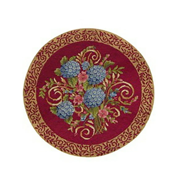 3'0" x 3'0" Hydrangea Bouquet Indoor Rug