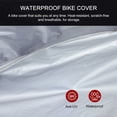 thumbnail image 5 of Dustproof Bike Protective Cover Bike Protector for Outdoor Motorcycle Cover (Grey), 5 of 8