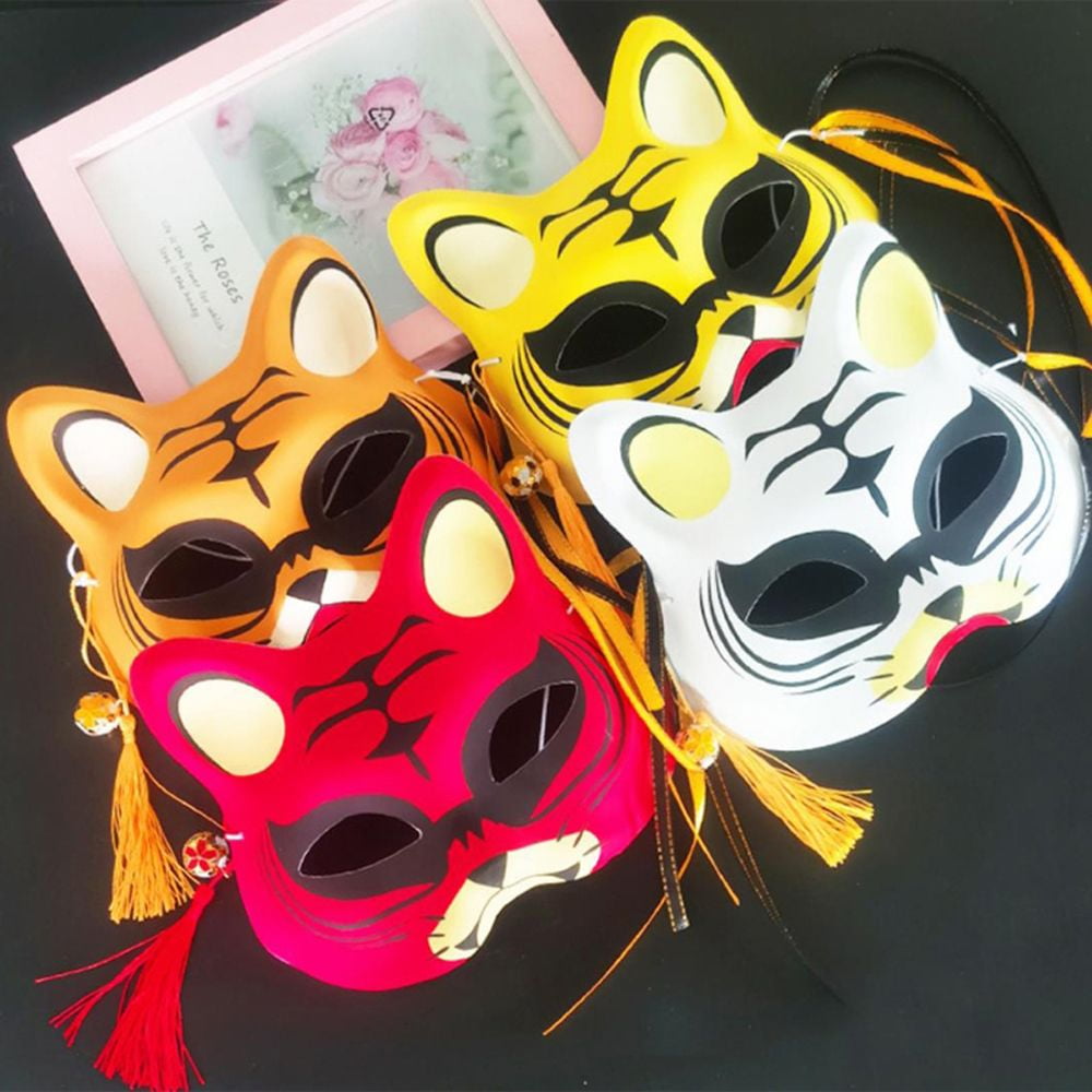  Ipetboom 2Pcs Therian Mask Halloween Mask Fox Mask Wolf Mask  Cat Mask Japanese Mask Blank Mask Masquerade Mask Cosplay Mask for Party  Supplies : Toys & Games