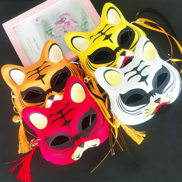 Mask Masks Animal Fox Cosplay Masquerade Halloween Furry Party Face Half  Costume Blank Therian Cat Carnival Hallween Diy Stage - AliExpress